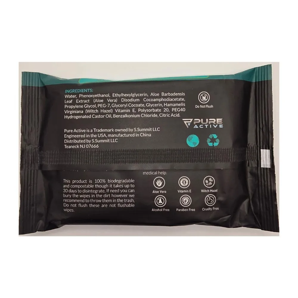 UltiMate Unscented Body Wipes ON-THE-GO 120 Count – 12 Travel Packs (10 Each) 6”x8” No Rinse Shower Wipes for Gym, Travel, Purse & Daily Use