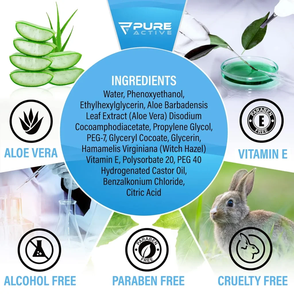 Pure Active Individually Wrapped XL Body Wipes 40 Pack – 12”x12” Fresh Scent No Rinse Shower Wipes for Gym, Travel, Work & Daily Use – Portable Single Use Cleansing Wipes
